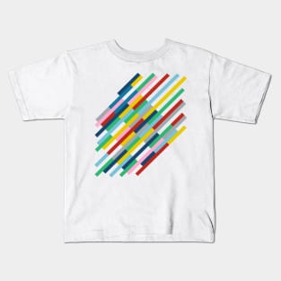 Bricks Rotate 45 Yellow Kids T-Shirt